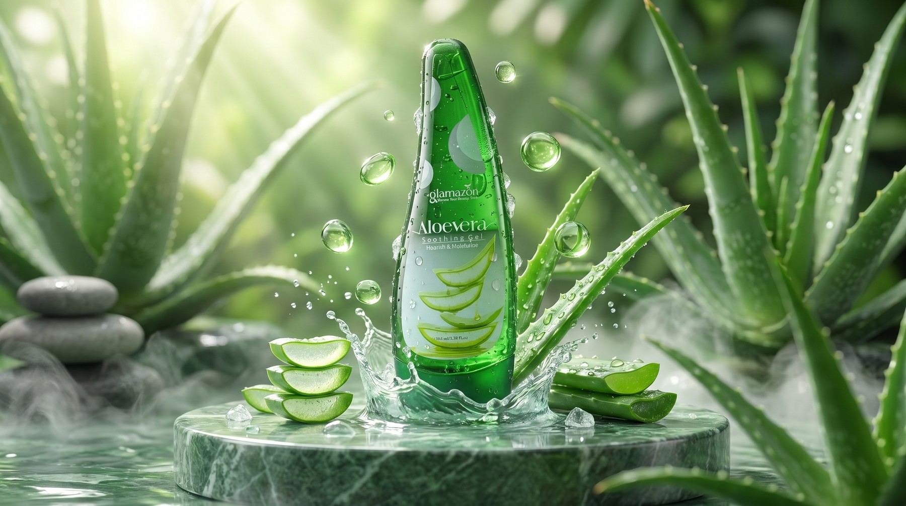 Glamazon Aloe Vera Soothing Gel (Spray Bottle)