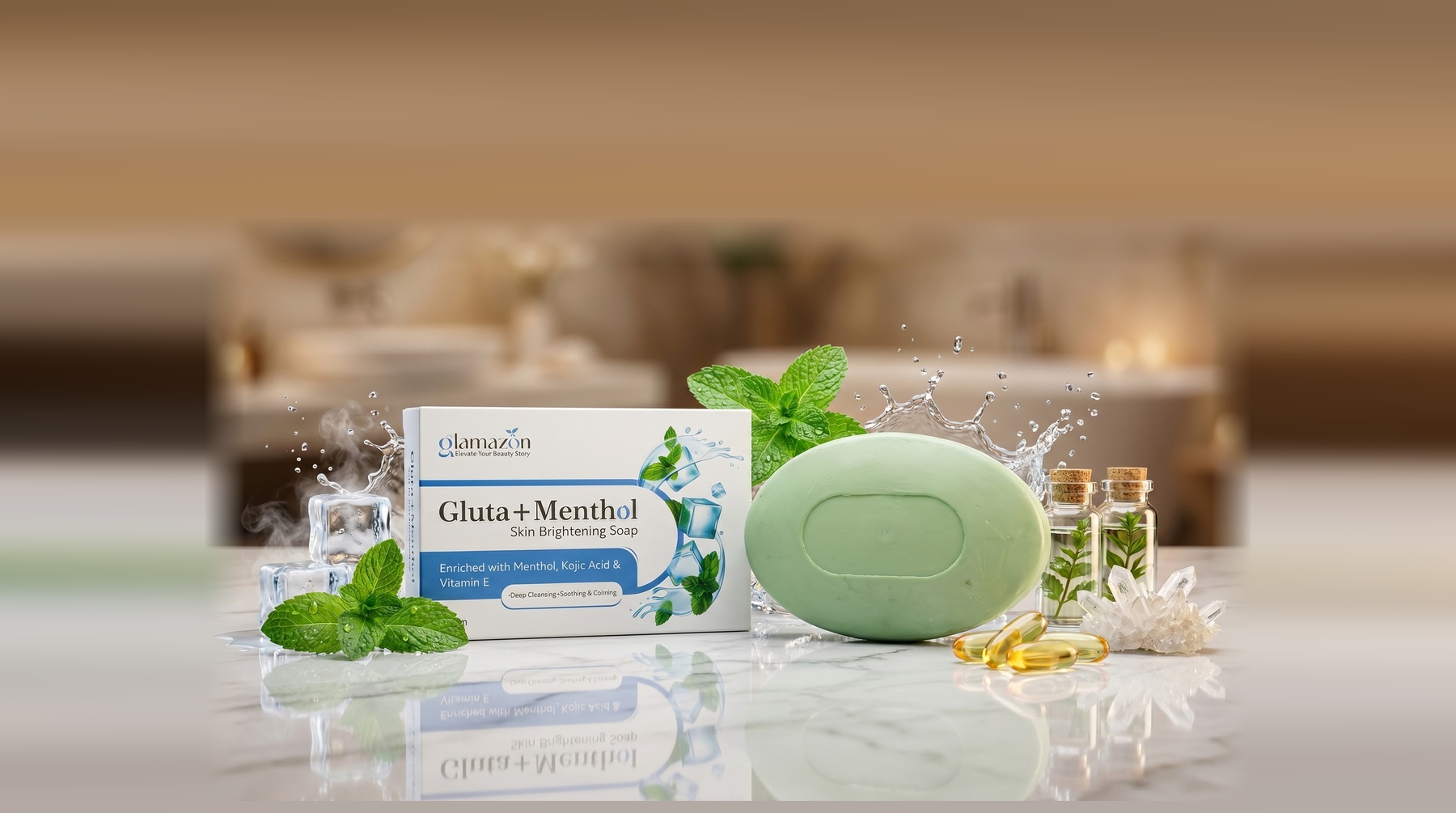 Gluta+Menthol Skin Brightening Soap